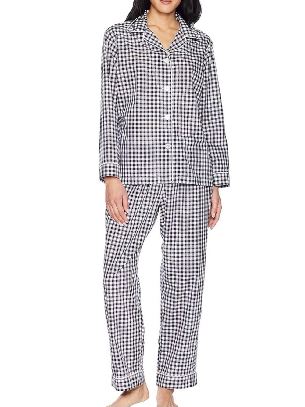 The Cats Pajamas Gingham Plaid Cotton Pajama Pants